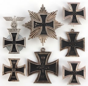 WWII GERMAN THIRD REICH IRON CROSS LOT OF 7