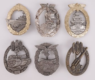 WWII GERMAN THIRD REICH MEDALS LOT OF 6
