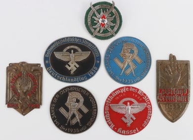 WWII GERMAN THIRD REICH ORGANIZATION PLAQUES