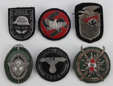 WWII GERMAN THIRD REICH ORGANIZATION PLAQUES LOT 6