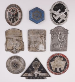WWII GERMAN THIRD REICH PLAQUES LOT OF 8
