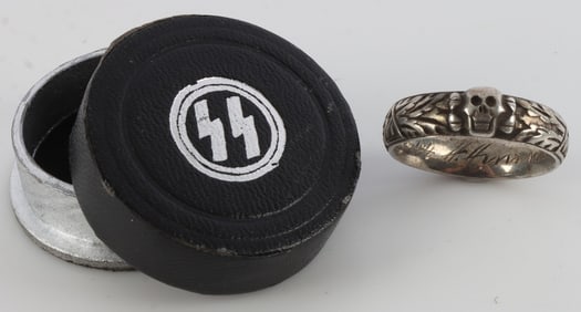 WWII GERMAN REICH SS-EHRENRING WITH BOX