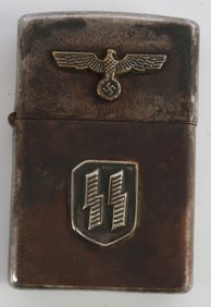 WWII GERMAN REICH SS SIEGRUNES ON LIGHTER