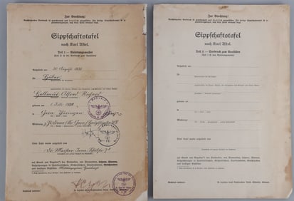 WWII GERMAN THIRD REICH LINEAGE BOOKS LOT OF 2