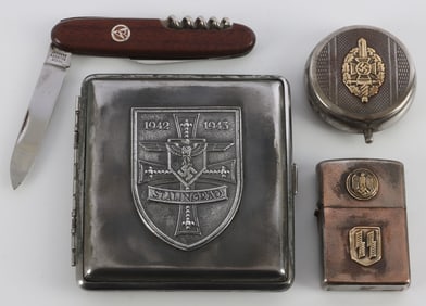 WWII GERMAN THIRD REICH PERSONAL EFFECTS LOT OF 4