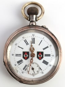 WWII GERMAN THIRD REICH HITLERJUGEND POCKET WATCH