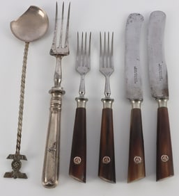 WWII GERMAN REICH SA & IRON CROSS SILVERWARE LOT 6