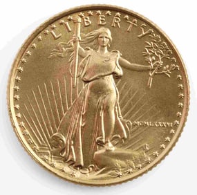 1986 GOLD 1/10 OZT OUNCE AMERICAN EAGLE BU COIN
