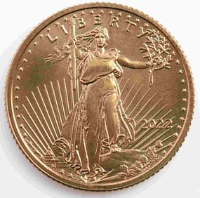 2022 GOLD 1/10 OZT OUNCE AMERICAN EAGLE COIN