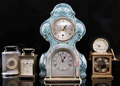 1 MANTLE CLOCK & 5 SETH THOMAS MILLER CE