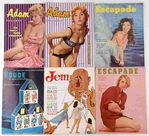 1959 1960 1961 ADAM JEM ESCAPADE DUDE MAGAZINE LOT