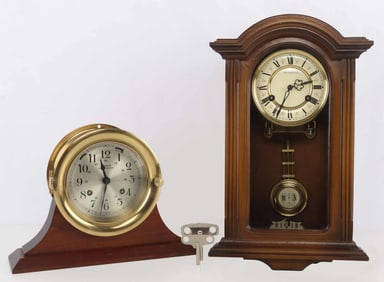2 CLOCK LOT WUERSCH SHIPS SCHMECKENBECHER