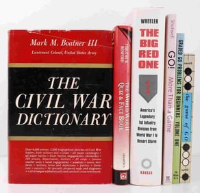 BOOK LOT WWII GAME OF GO CIVIL WAR DICTIONARY