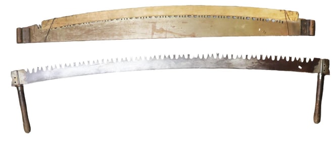 TWO MAN CROSSCUT SAW PEUGEOT FRERES & CHAMPION