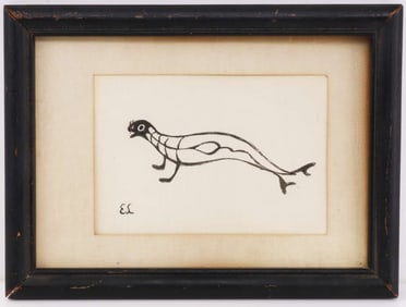 NORTHWEST NATIVE AMERICAN SKETCH OF SEAL