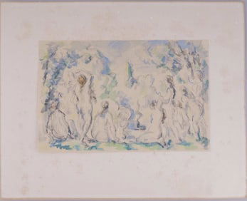 STUDY OF BATHERS LITHOGRAPH PAUL CEZANNE