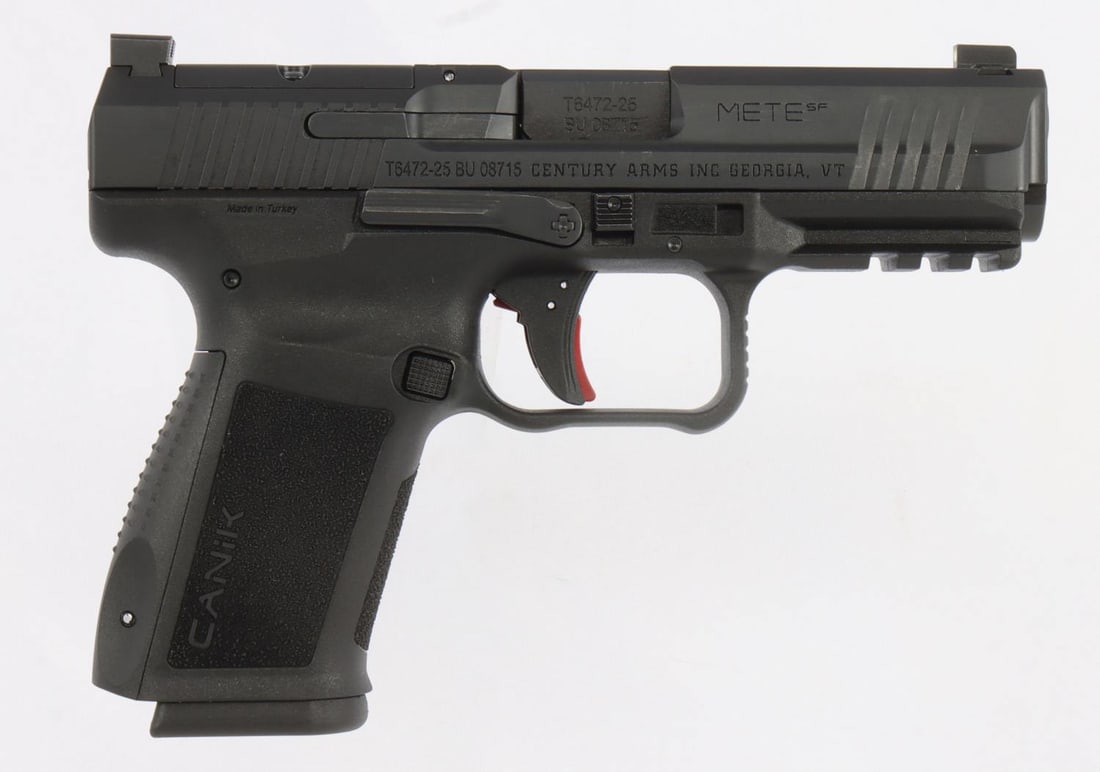 CANIK METE SF 9MM OPTIC READY SEMI AUTO PISTOL NIB: New in box Canik Mete SF optic ready semi-automatic pistol. Includes two (2) 15-round magazines. FFL required for transfer. No international shipping. Know your state's firearm laws before bidding. Ca