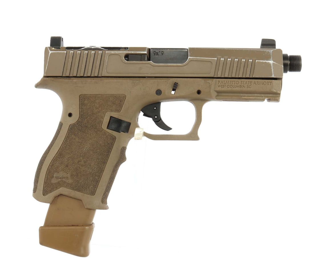 PSA DAGGER COMPACT RMR OPTIC READY 9MM PISTOL: Palmetto State Armory Dagger Compact optic ready semi-automatic pistol. Slide cut for RMR footprint optics. Threaded 4.5-inch barrel. Includes one (1) 17-round Glock magazine. Good condition. Mechanic