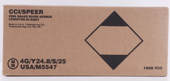 1000 RDS 9MM LUGER 124GR FMJ CCI BLAZER BRASS AMMO