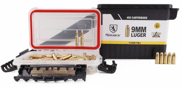 450 RDS 9MM LUGER FMJ & 5.7X28 JHP PISTOL AMMO