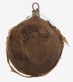 US CIVIL WAR 8 RING CANTEEN WITH CLOTH COVER