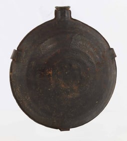 UNUSUAL CIVIL WAR BULLSEYE CANTEEN LEATHER COVER