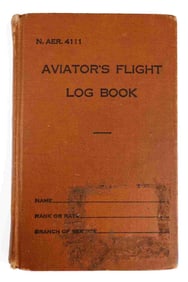 WWII US NAVAL AVIATOR 1941-45 FLIGHT LOG BOOK