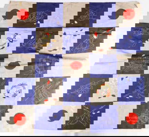 WWII IMPERIAL JAPANESE PILOTS PATRIOTIC SILK SCARF