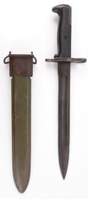WWII US M1 BAYONET UTICA CUTLERY WITH VP SCABBARD