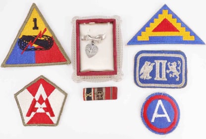 WWII AAC SWEETHEART PIN US PATCHES GERMAN RIBBON