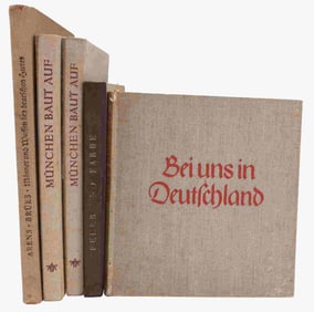 LOT OF 5 WWII GERMAN THIRD REICH BOOKS