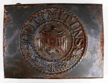 WWII GERMAN HEER EM/NCO BELT BUCKLE LOT OF 2