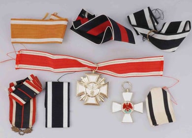 LOT 8 WWII GERMAN RIBBONS AND MEDALS