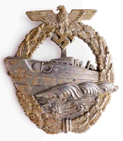 WWII GERMAN THIRD REICH S BOAT FAST CRAFT BADGE