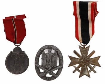 WWII GERMAN THIRD REICH SERVICE MEDAL LOT OF 3