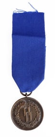 WWII GERMAN THIRD REICH SS 4 YEAR SERVICE MEDAL