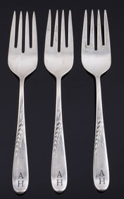 WWII GERMAN ADOLF HITLER MONOGRAMMED SILVERWARE