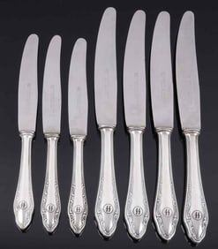 WWII GERMAN REICH SILVERWARE LOT OF 7 WAFFEN-SS