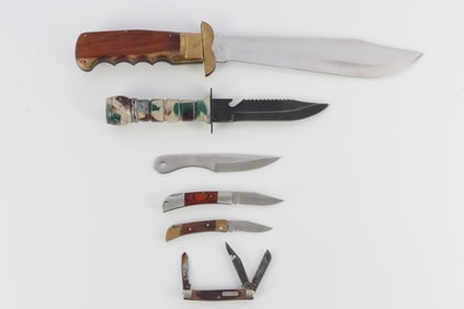 KNIFE LOT BOWIE HIBBEN SURVIVAL & MORE