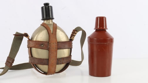 WWII JAPANESE CANTEEN LOT OF 2