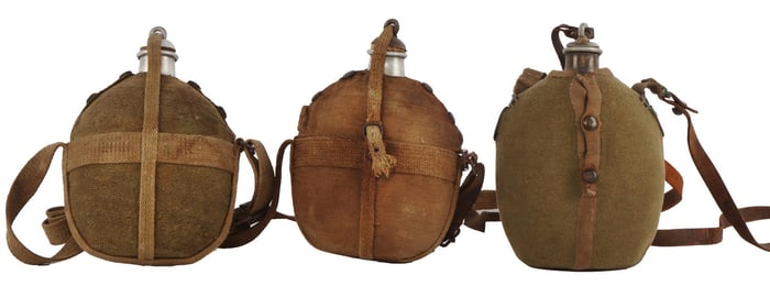 WWII JAPANESE CANTEEN LOT OF 3