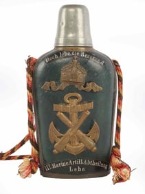 IMPERIAL GERMAN RESERVIST CANTEEN NAVAL ARTILLERY
