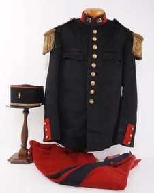 WWI FRENCH UNIFORM TUNIC TROUSERS & KEPI LOT 3
