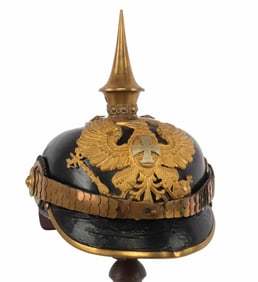 PRUSSIAN LANDWEHR OFFICER PICKELHAUBE HELMET