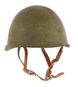 SOVIET RUSSIAN RED ARMY SSH-40 STEEL COMBAT HELMET