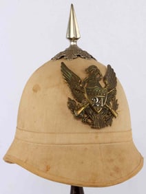 US MODEL 1881 INFANTRY DRESS PITH & SPIKE HELMET