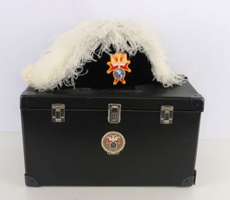VINTAGE KNIGHTS OF COLUMBUS BICORN HAT IN CASE