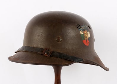 WWII BULGARIAN M38 GLADIATOR STAHLHELM HELMET