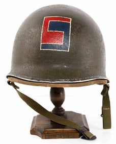 WWII M1 HELMET WITH LT HAWLEY LINER