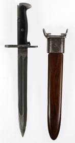 WWII US M1 GARAND BAYONET UFH 1943 WITH SCABBARD